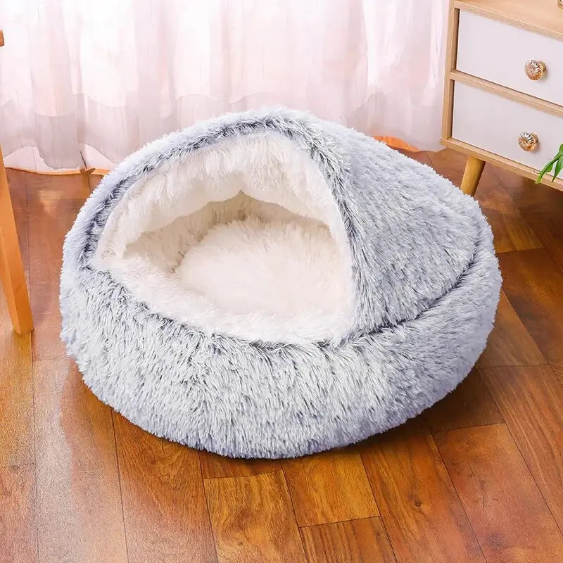 Calming Plush Dog Bed