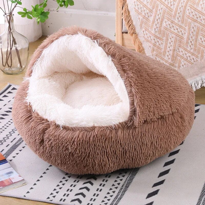 Calming Plush Dog Bed