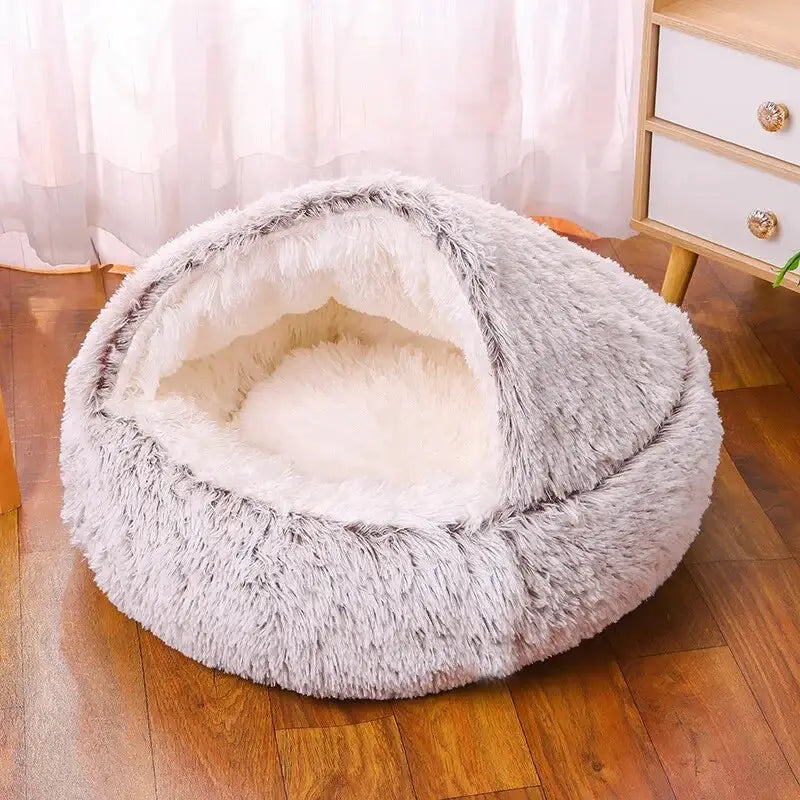 Calming Plush Dog Bed